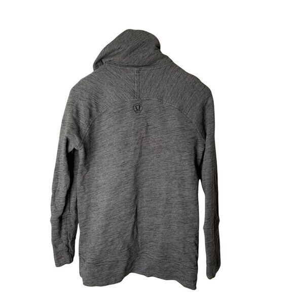 Lululemon Make A Move Funnel Neck Pullover Sweatshirt gray women's size 6 - Picture 3 of 6